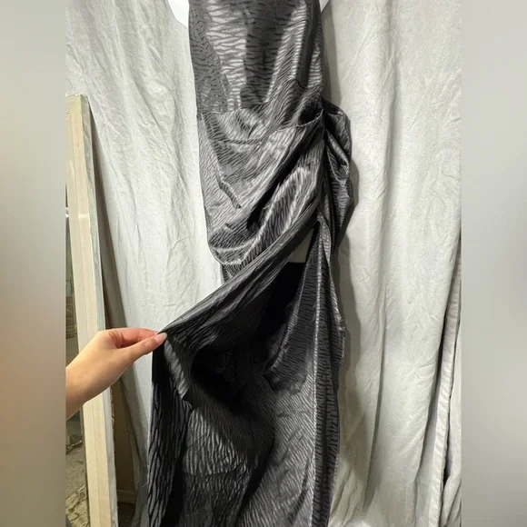 2 for $15// SHEIN Black Backless Drape Dress - Picture 3 of 5